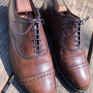 Allen Edmonds Byron Cap Toe Oxfords~Chili Brown~Men's Sz 9.5D